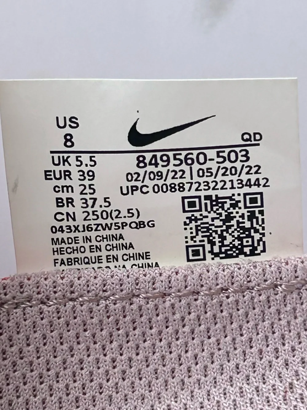 NIKE Air Max 2017 ‘Plum Fog Lavender’-Women’s size 8-Like new - Picture 8 of 10